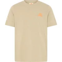 Beige "T-shirt Blend BHSUN SURF" with orange logo on chest, short sleeves, and crew neck.