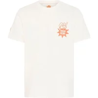White Blend T-shirt with small orange sun graphic and "Sun Watermelon" text on left chest.