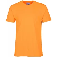 Sunny orange organic cotton T-shirt by Colorful Standard, short sleeves, crew neck, classic fit.