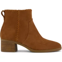 TOMS Delilah Heeled Suede Women's Tan Heeled Ankle Boots - image 3