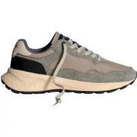Gray and beige Hoff City MKII Manila II trainers with suede accents and black heel detail.