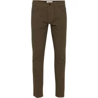 Brown Blend BHEdford trousers with slim fit, five-pocket design, and button closure.