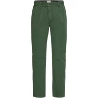 Green Blend BHMARCO regular fit trousers with belt loops, button closure, and side pockets.