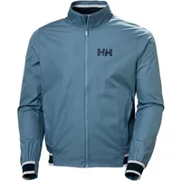 Blue Helly Hansen Salt Windbreaker with high collar, front zipper, and HH logo on chest.
