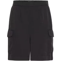 Black women's Bermuda shorts by b.young with side pockets and tailored fit.