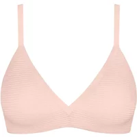 Light pink Sloggi Zero Feel Air push-up bra with seamless design and thin adjustable straps.