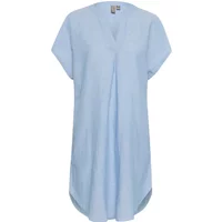 Light blue CULTURE Azemina Kaftan dress with short sleeves, V-neck, and a relaxed fit.