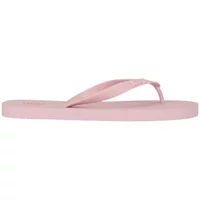 Pink women's flip-flops Nou Carpi with textured straps and flat sole.