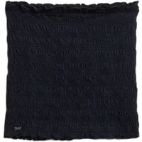 Black Superdry headband with smocked jersey texture and subtle logo on the corner.