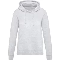 White women's hooded sweatshirt by SG Originals with drawstrings and a relaxed fit.