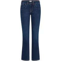 Dark blue women's jeans fransa FROver Tessa 4 New with flared legs and classic five-pocket design.
