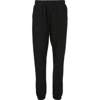Black women's joggers Athlecia Giannis with elastic waistband, tapered legs, and side pockets.