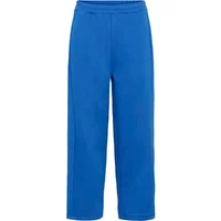 Blue women's joggers CULTURE CUAngela Charlie with elastic waistband and straight legs.