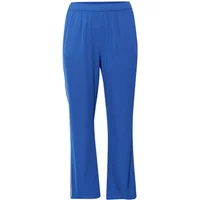 Blue women's joggers KAFFE Curve KCtenna with elastic waistband and relaxed fit.