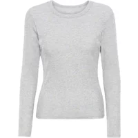 Women's long sleeve ribbed T-shirt Colorful Standard Organic snow melange - image 2