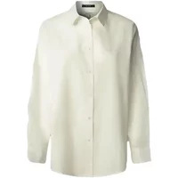 Women's long sleeve white shirt by Pepe Jeans Bernadette, featuring a classic collar and button-down front.