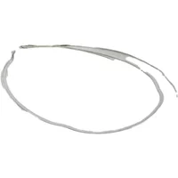 Silver women's necklace with a sleek, minimalist design and a thin, smooth chain.