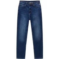 Women's regular fit blue jeans by Napapijri with faded wash and classic five-pocket design.