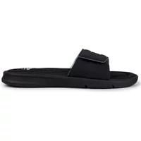 Black Trespass Jem women's sandals with adjustable strap and cushioned sole.