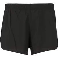 Black Athlecia Elaina women's shorts with elastic waistband and smooth fabric.