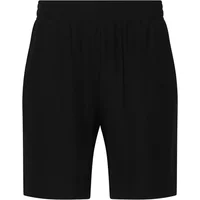 Black women's shorts Cruz Melany with elastic waistband and knee-length cut.