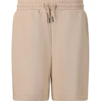 Beige women's shorts by Cruz Rusvil with elastic waistband and drawstring.