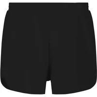 Black women's shorts Nou Vacay with an elastic waistband and a relaxed fit.