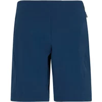 Navy blue women's Regatta Pentre Lite shorts with knee-length cut and sleek design.