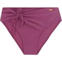 Women's purple swimsuit bottoms by Protest with side tie detail and small logo tag.