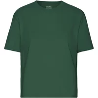Emerald green organic boxy women's T-shirt by Colorful Standard with short sleeves and crew neck.