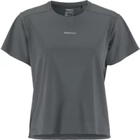 Gray women's T-shirt Craft Hypervent with short sleeves, crew neck, and subtle logo on chest.