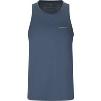 Blue women's tank top Endurance Yonan V2 with round neckline and small logo on chest.