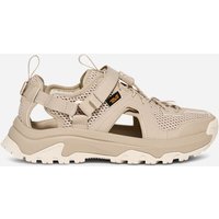 Women's TEVA Hurricane XLT3 Closed-Toe Sandals, Oyster color, mesh upper, adjustable straps, rugged sole, Size 6.