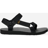 Black women's TEVA Original Universal Sandals, size 3, with adjustable straps and textured footbed.