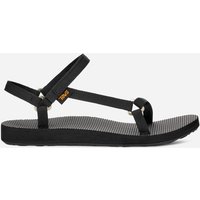Black women's TEVA Original Universal Slim Sandals, size 9, with adjustable straps and textured footbed.