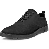 Black ECCO Bella women's trainers with lace-up design and sleek, minimalist silhouette.