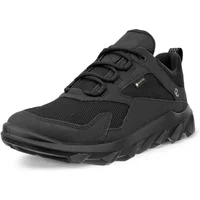 Black ECCO MX women's trainers with rugged sole, mesh upper, and lace-up design.