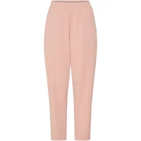 Pink women's trousers fransa FRAurora 6 with high waist and tapered legs.