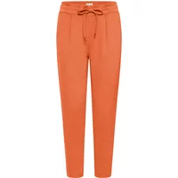 Orange women's trousers by Ichi IHKate, featuring a drawstring waist and tapered legs.