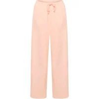 Peach women's trousers with drawstring waist, wide legs, and relaxed fit by Soaked in Luxury Rolanda Barrel.