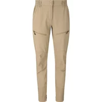 Beige women's trousers by Whistler with zippered pockets and tapered legs.