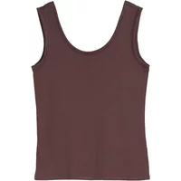 Brown Women's Universal Tank Top by Greenpoint, sleeveless with a scoop neckline.