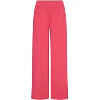 Pink wide-leg trousers by Ichi with high waist and tailored fit.