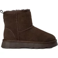 Brown Sofie Schnoor Mariesw Teddy women's winter boots with plush lining and thick sole.