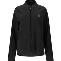 Black women's zipped fleece jacket by SOS Hakuba Polartec, featuring a high collar and subtle logo on the chest.