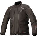 Black Alpinestars Andes DryStar V3 motorcycle jacket in size XL, featuring a durable material, multiple ventilation zippers, adjustable cuffs, and reflective detailing for visibility.
