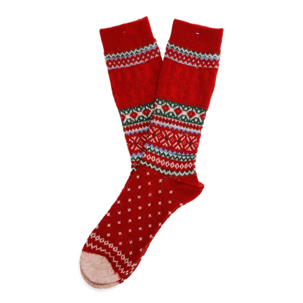 Anonymous Ism Classic Slub Crew Men's Red Socks - image 2