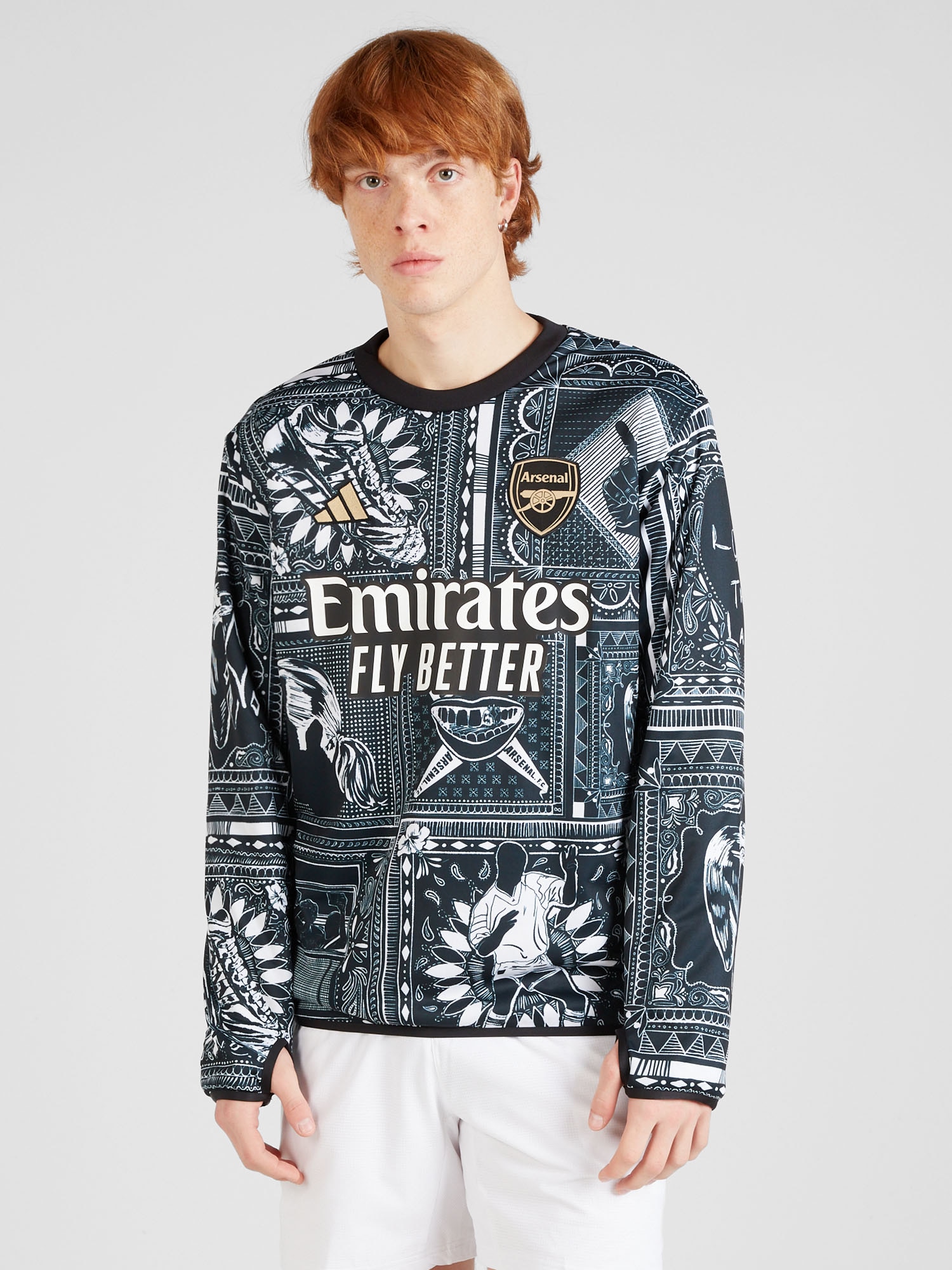 Arsenal x Ian Wright Pre-Match Warm Top, Multicolor - image 2
