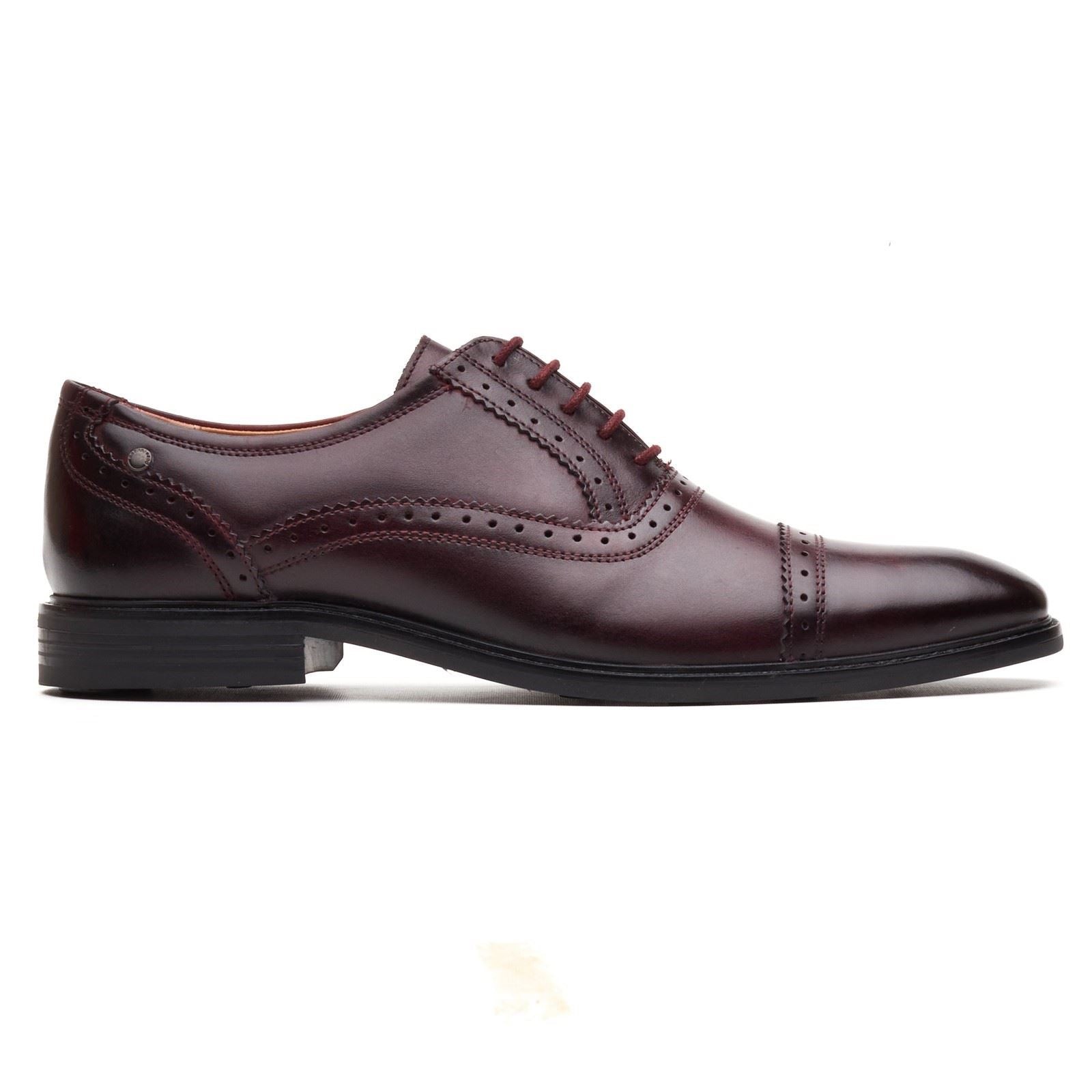 Base London Ascot Oxford Leather Men's Bordo Oxford Shoes - image 5