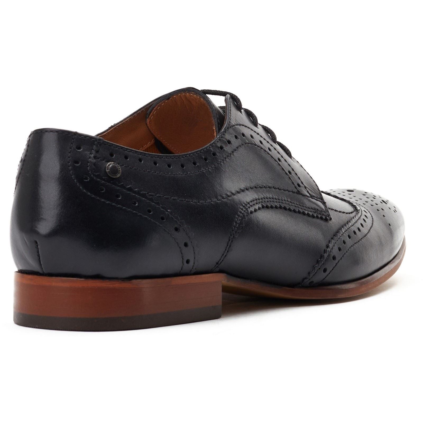 Base London Barbera Leather Men's Black Standard Brogues Shoes - image 2